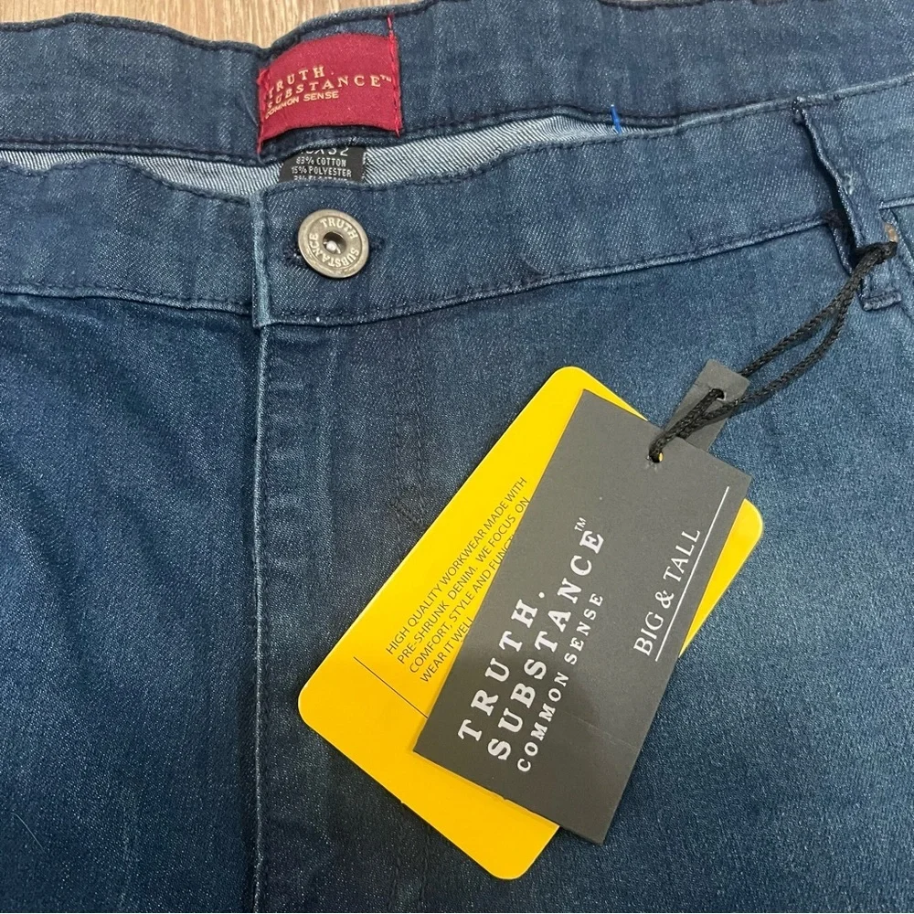 Truth Substance Men's Blue Jeans Relaxed Fit - Picture 7 of 7